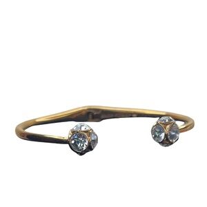 kate spade Gold Tone Crystal Double Ended Hinged Bracelet
